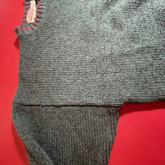 Vtg Eddie Bauer Legends Wool Sweater Men’s M  Pine Green Red Trim Hong Kong Warm - Picture 9 of 15